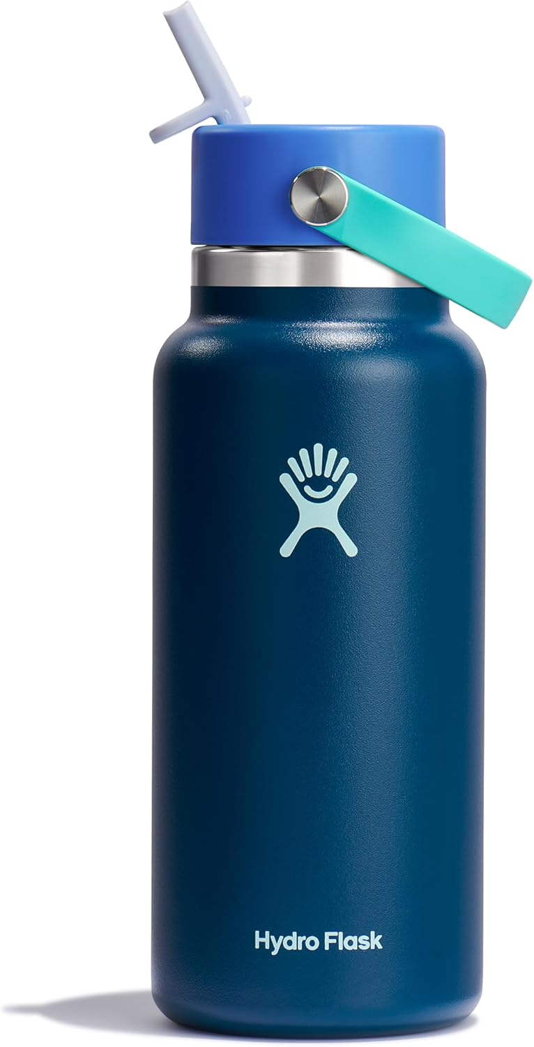 Hydro Flask 32 Oz Wide Mouth Bottle with Flex Straw Cap