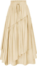 Scarlet Darkness Long Skirt Renaissance Pirate Maxi - Flowy A-line it