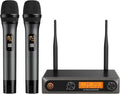 Wireless Microphones Professional Dual UHF Cordless Handheld System