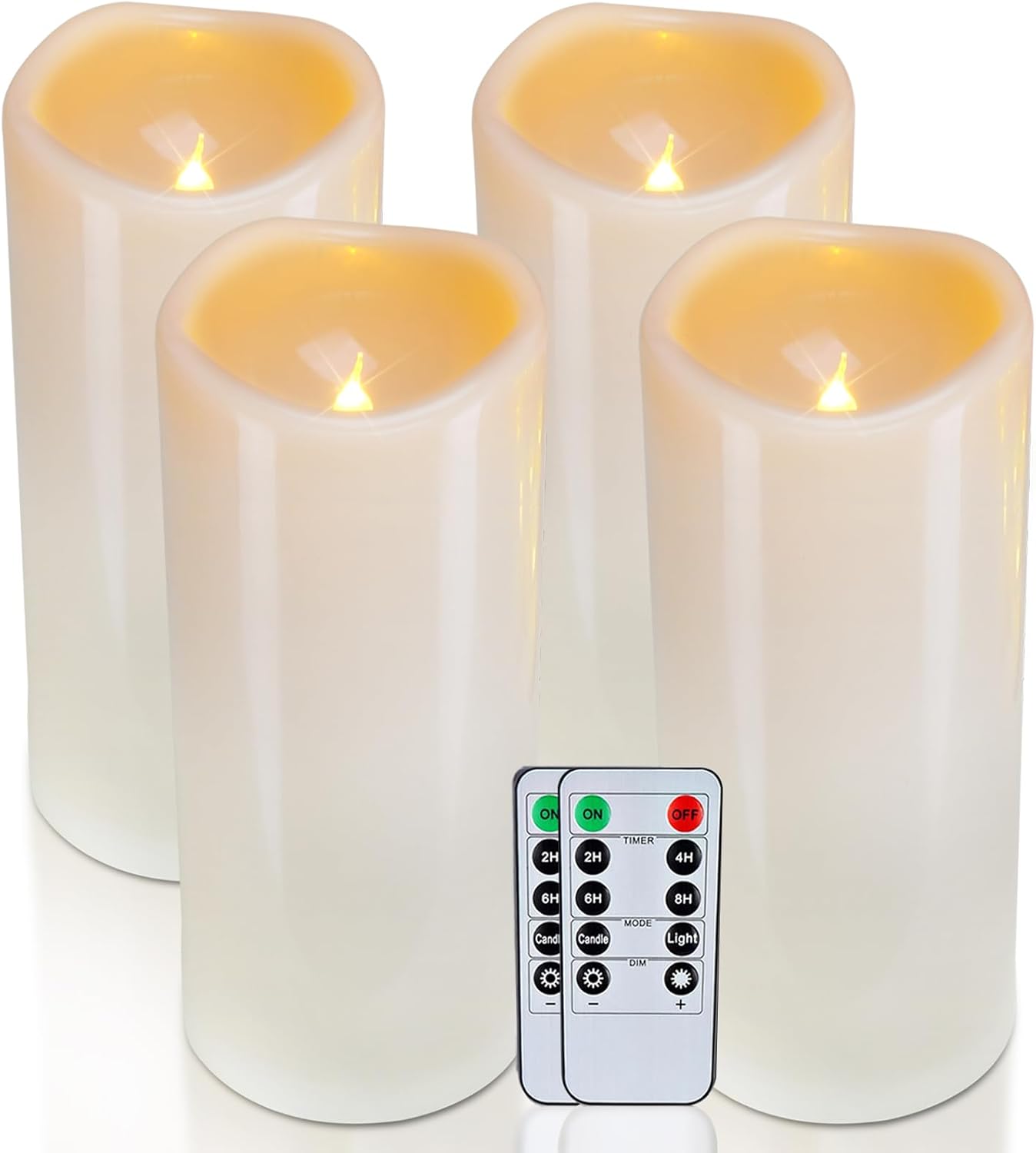Homemory Waterproof Outdoor Flameless Candles with Remote Control