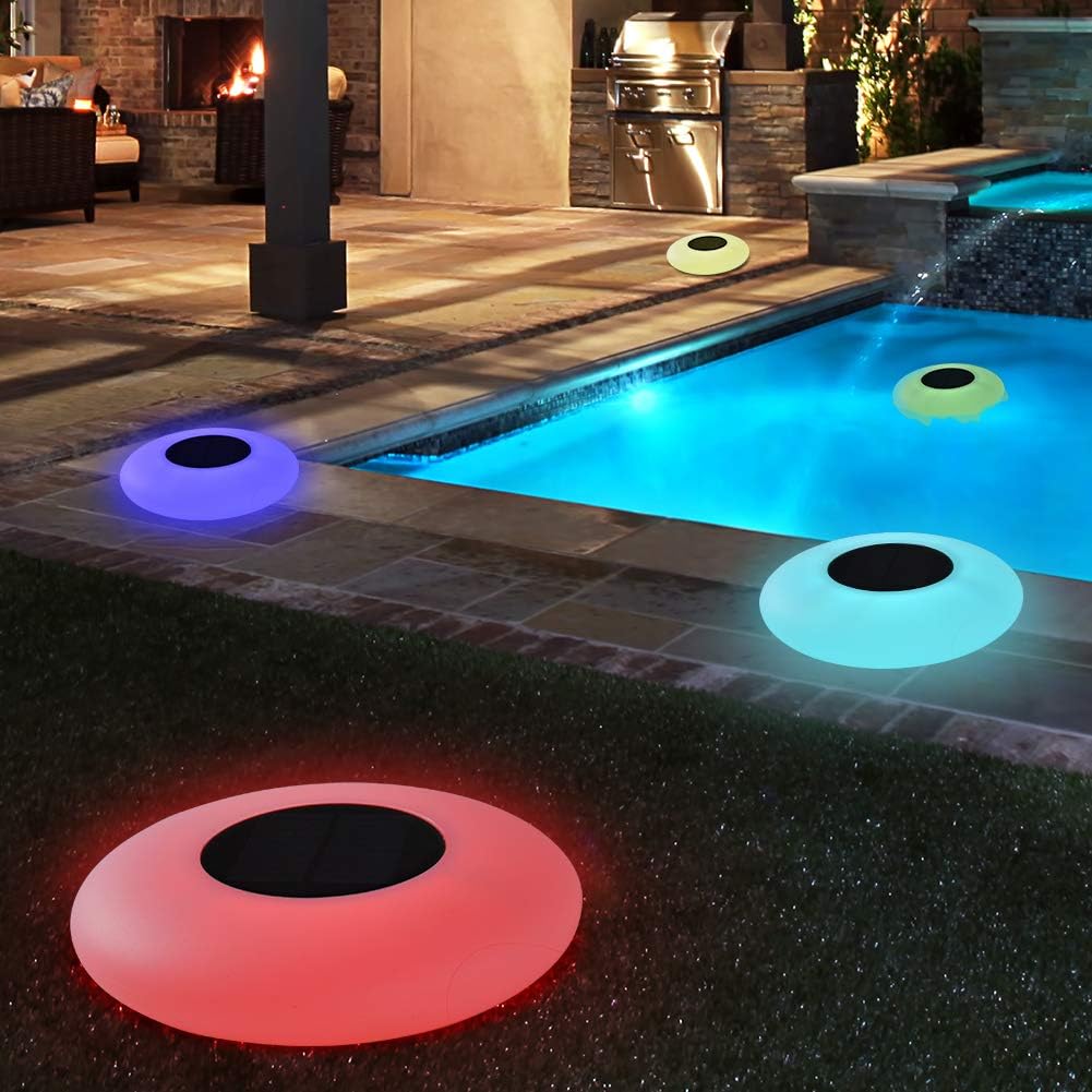 Swimming Pool Lights Solar Floating Light with Multi-Color LED
