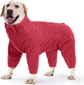 Red Dog Winter Coat Full Body Fleece Jumpsuit - Warm 2XL