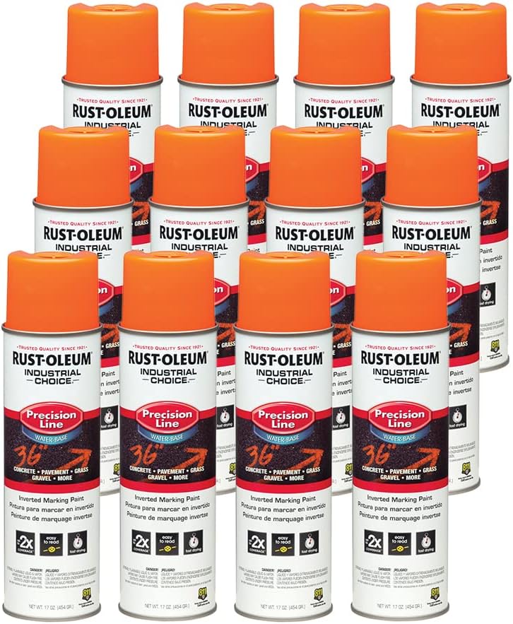 Inverted Water-Based Marking Spray Paint for Bold Lines