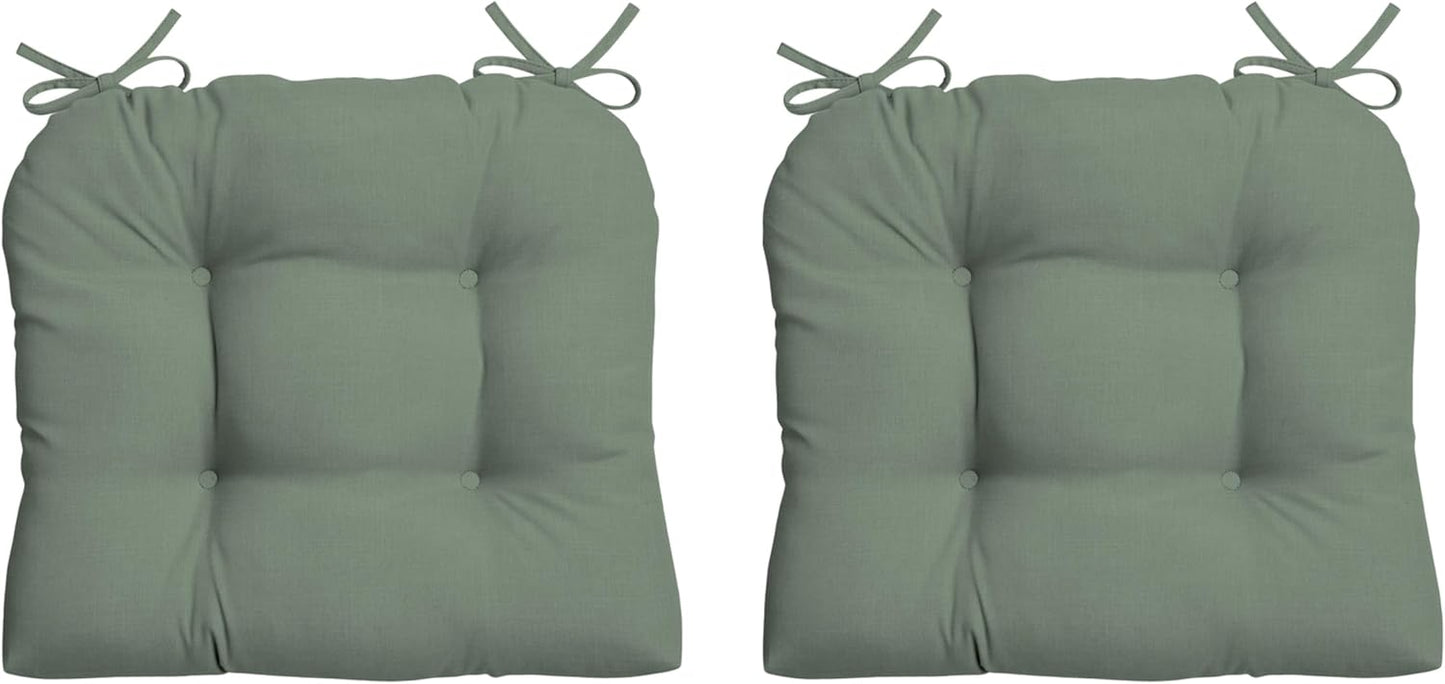 Outdoor Plush Wicker Chair Cushion 2 Pack for Comfort and Style
