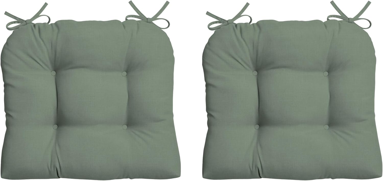 Outdoor Plush Wicker Chair Cushion 2 Pack for Comfort and Style