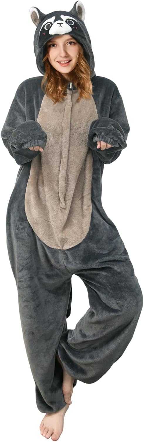 Funny Raccoon Onesie for Adults - Ultimate Cosplay Pajamas