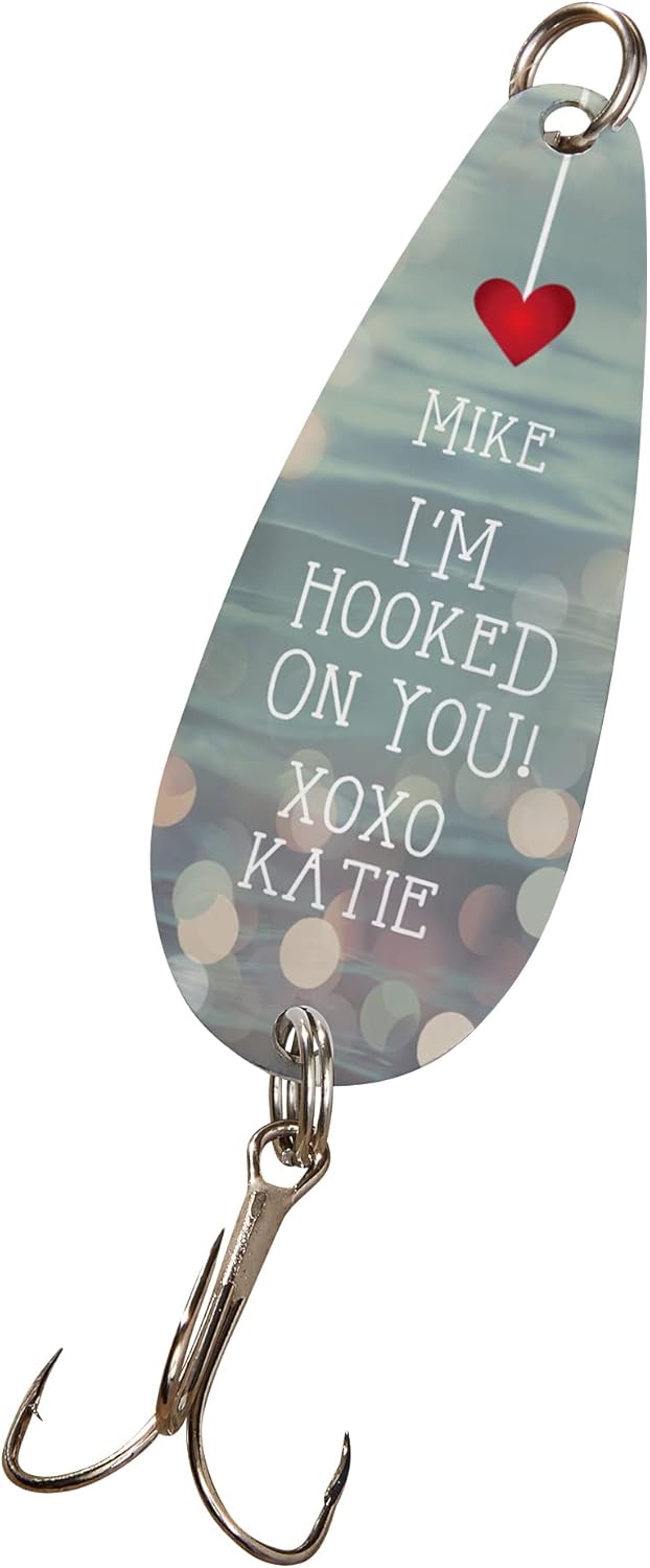 Custom 'Hooked on You' Fishing Lure - Perfect Valentine's Gift!