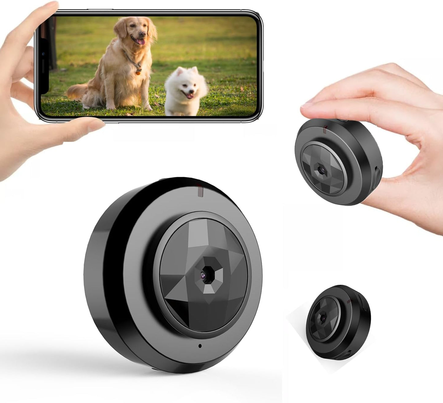 1080P Hidden Camera - Best Mini Indoor Nanny Cam with Night Vision