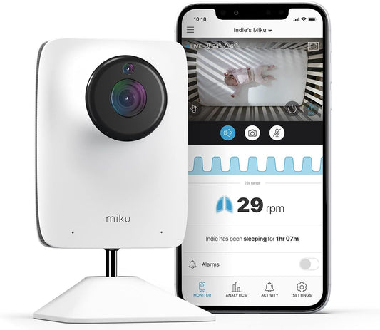 Miku Smart Baby Monitor - Real-Time Breathing & Sleep Tracking