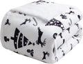 Sherpa Fleece Bed Blanket Twin Size - Cozy Reversible Christmas Throw