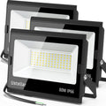 Ustellar 3 Pack 80W LED Flood Lights Outdoor - Bright 24000LM Security