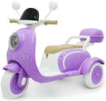 Kids Electric Motorcycle 3-Wheel Ride On Scooter for Girls - Stable