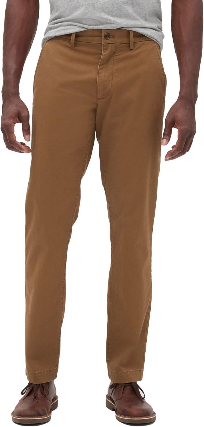 GAP Men's Essential Straight Fit Khaki Chino Pants for All Occasions