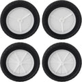 10 in Lawn Mower Wheels 4 Pack - Durable Replacement Wheels
