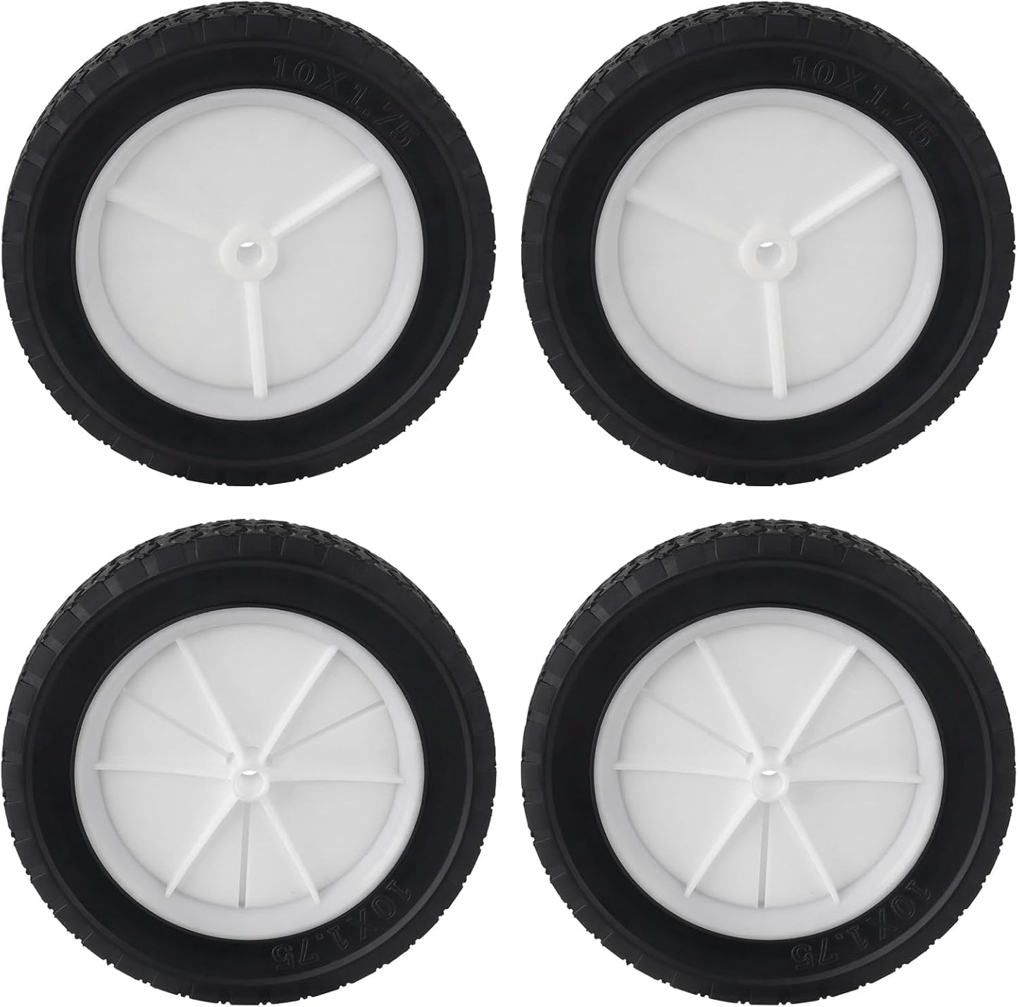 CheeMuii 10 Inch Lawn Mower Wheels - Durable Replacement Set