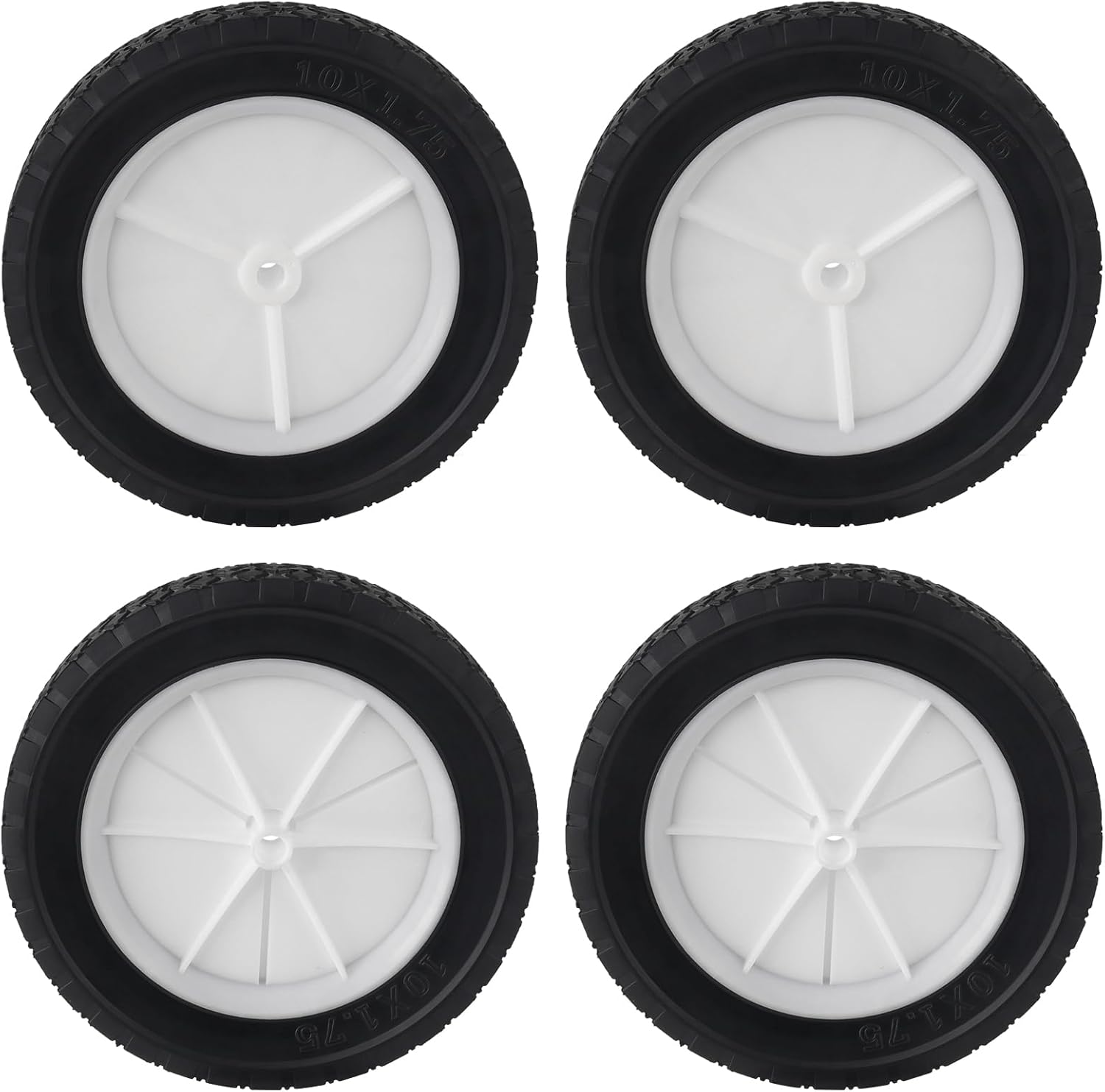 CheeMuii 10 Inch Lawn Mower Wheels - Durable Replacement Set