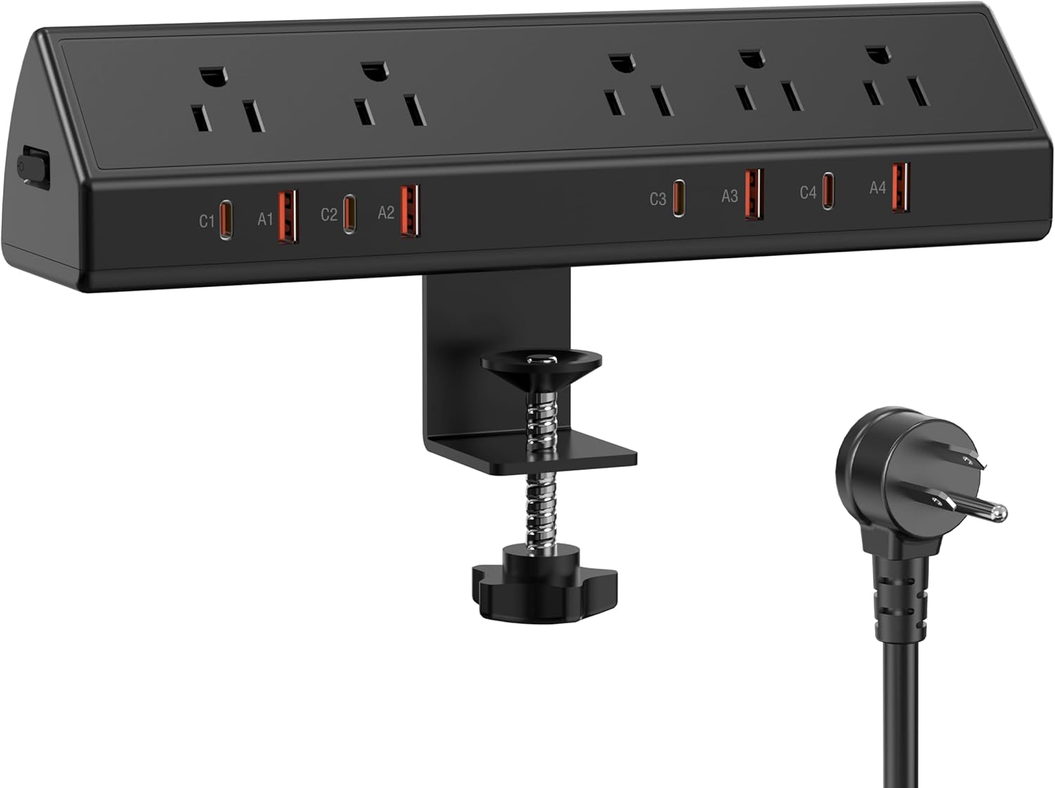 65W Fast Charging Clamp Power Strip by Jgstkcity