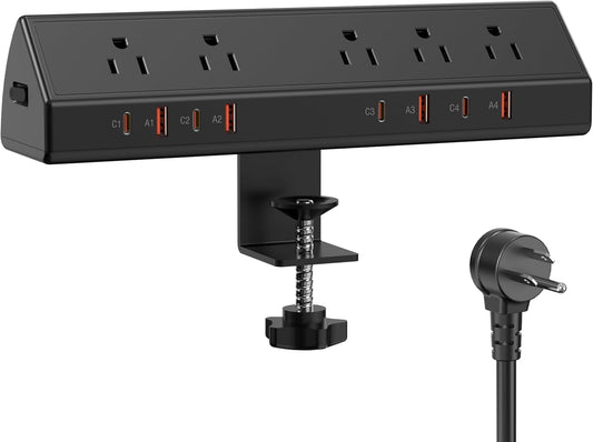 65W Fast Charging Clamp Power Strip by Jgstkcity