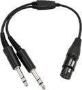 WODASEN Aviation Headset Adapter for Airbus XLR 5 Pin to GA Dual Plugs
