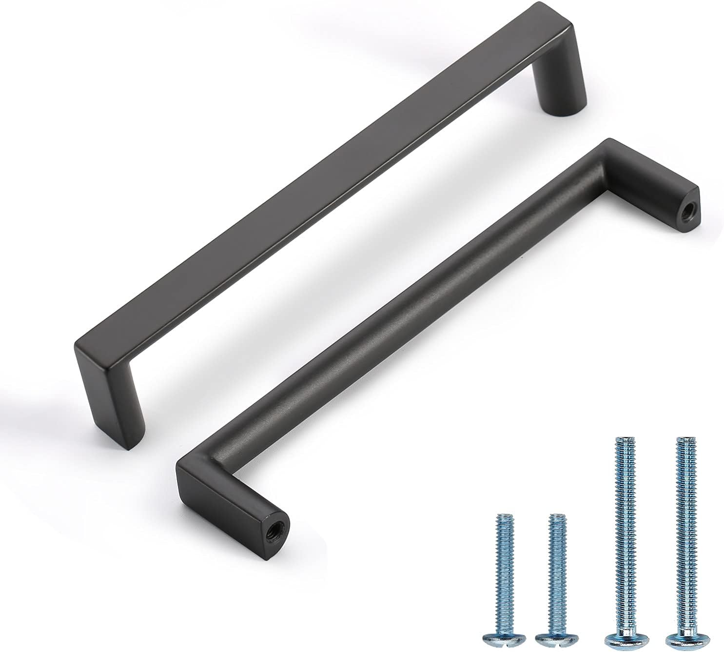 10 Pack 5 Inch Matte Black Kitchen Cabinet Handles for Modern Homes