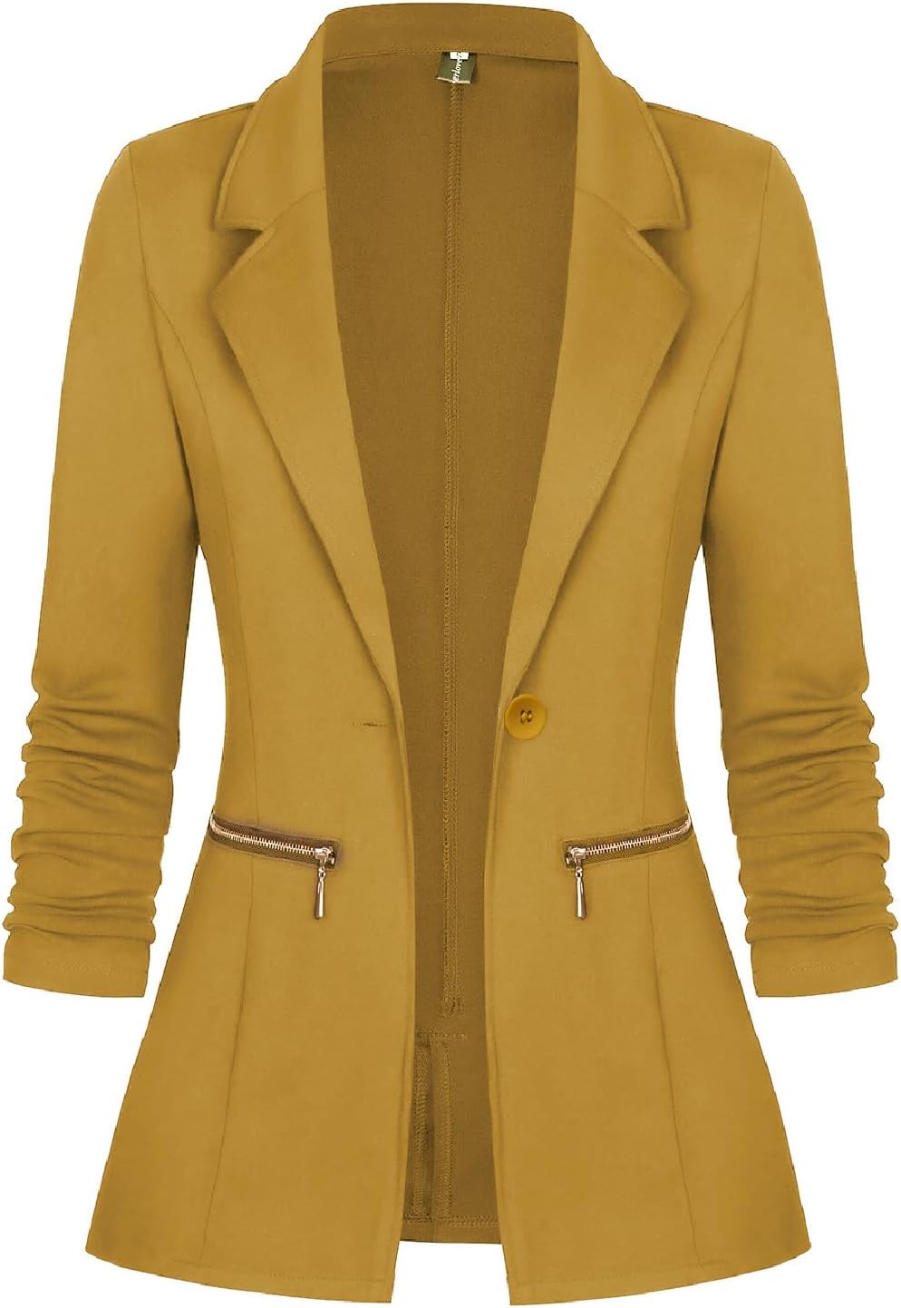 Genhoo Women's Long Sleeve Blazer Open Front Cardigan Jacket