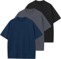 Oversized Cotton Tee for Men - Loose Unisex Short Sleeve Crew Neck