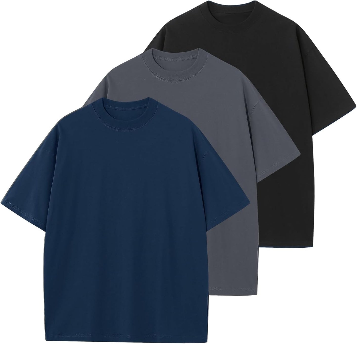 Men's Cotton T-Shirts Oversized Unisex Short Sleeve Crew Neck