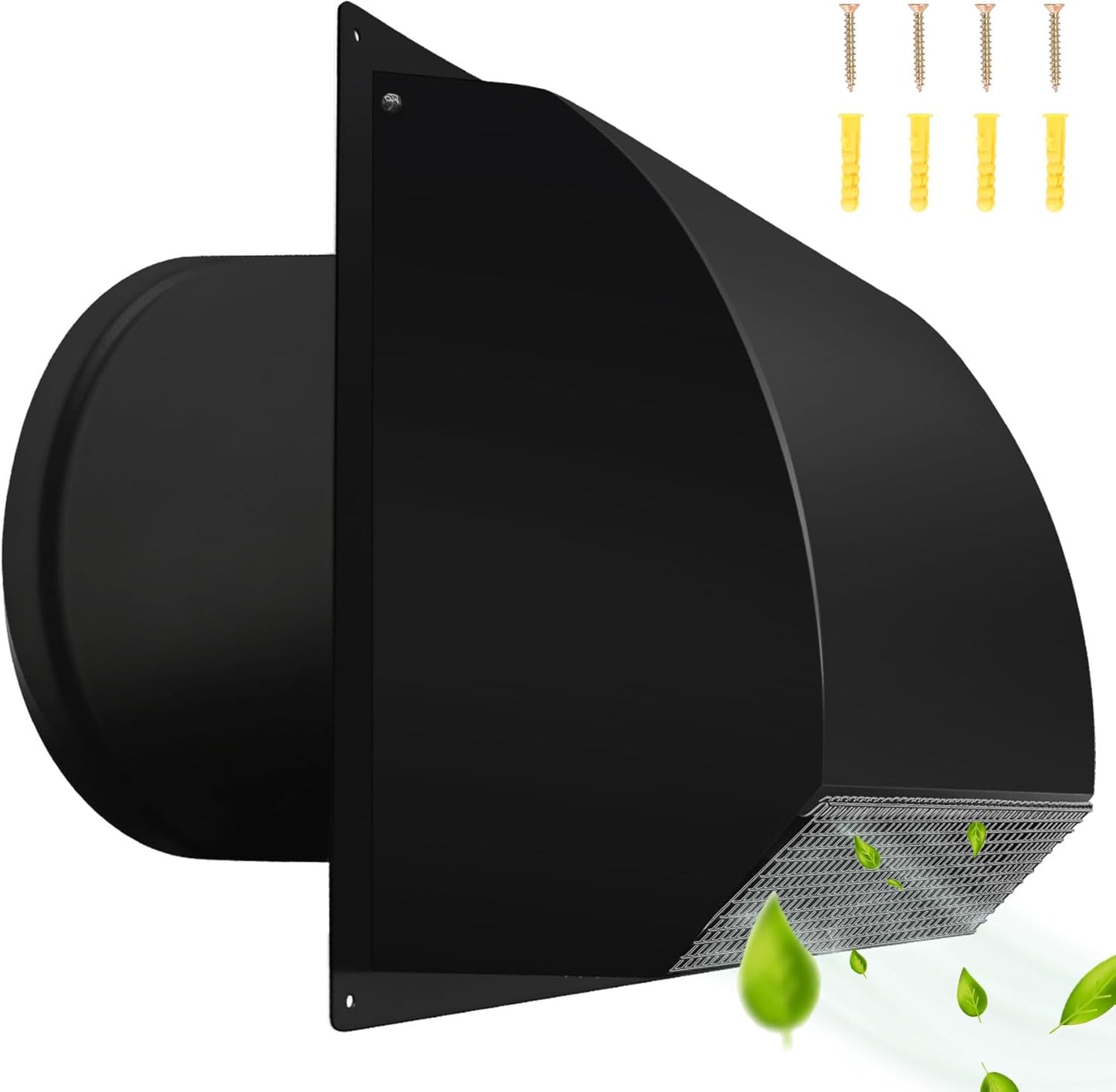 10 inch Steel Hooded Wall Vent for Efficient Exhaust and Safety