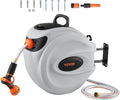 Retractable Hose Reel 84 ft x 5/8 in - Slow Return Wall Mount