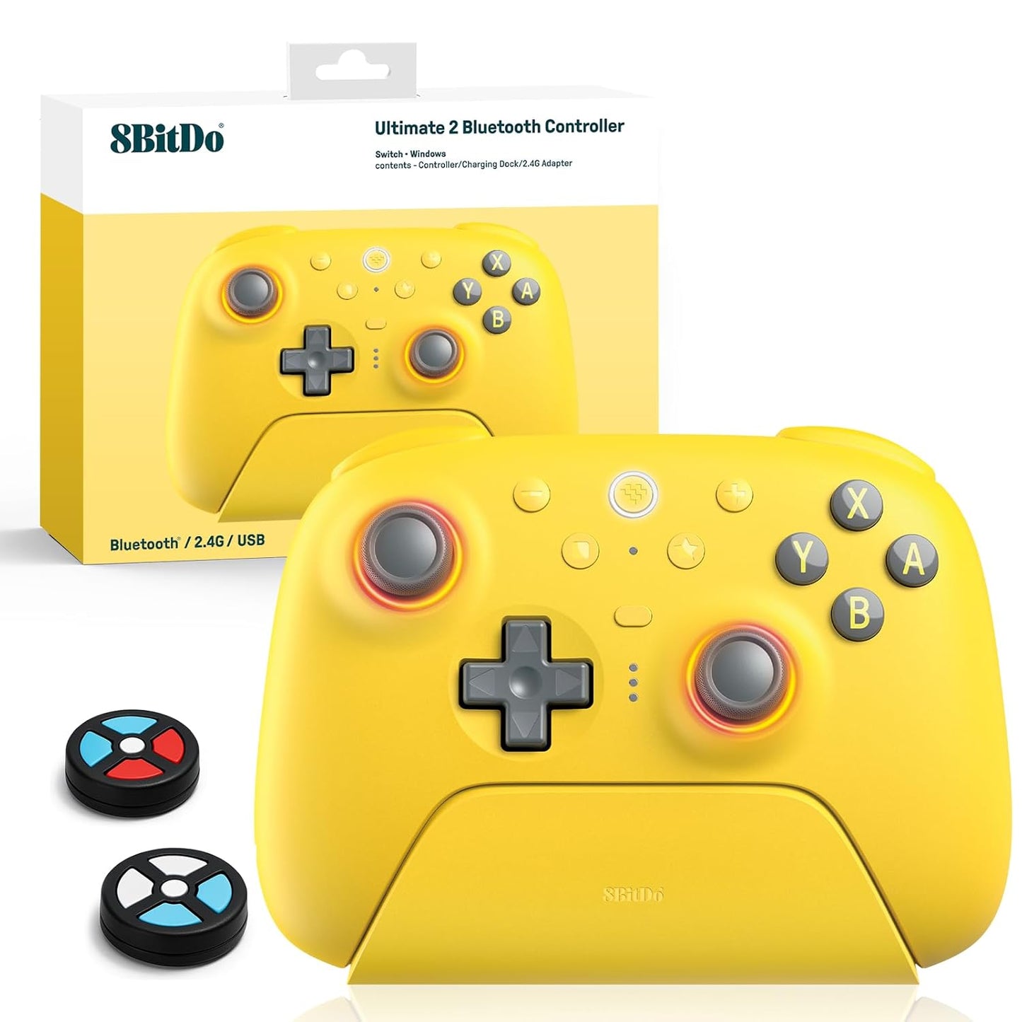 8Bitdo Ultimate 2 Bluetooth Controller with RGB Fire Ring