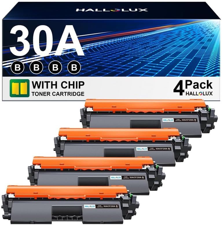 30A 30X Toner Cartridge 4-Pack Replacement for HP Printers