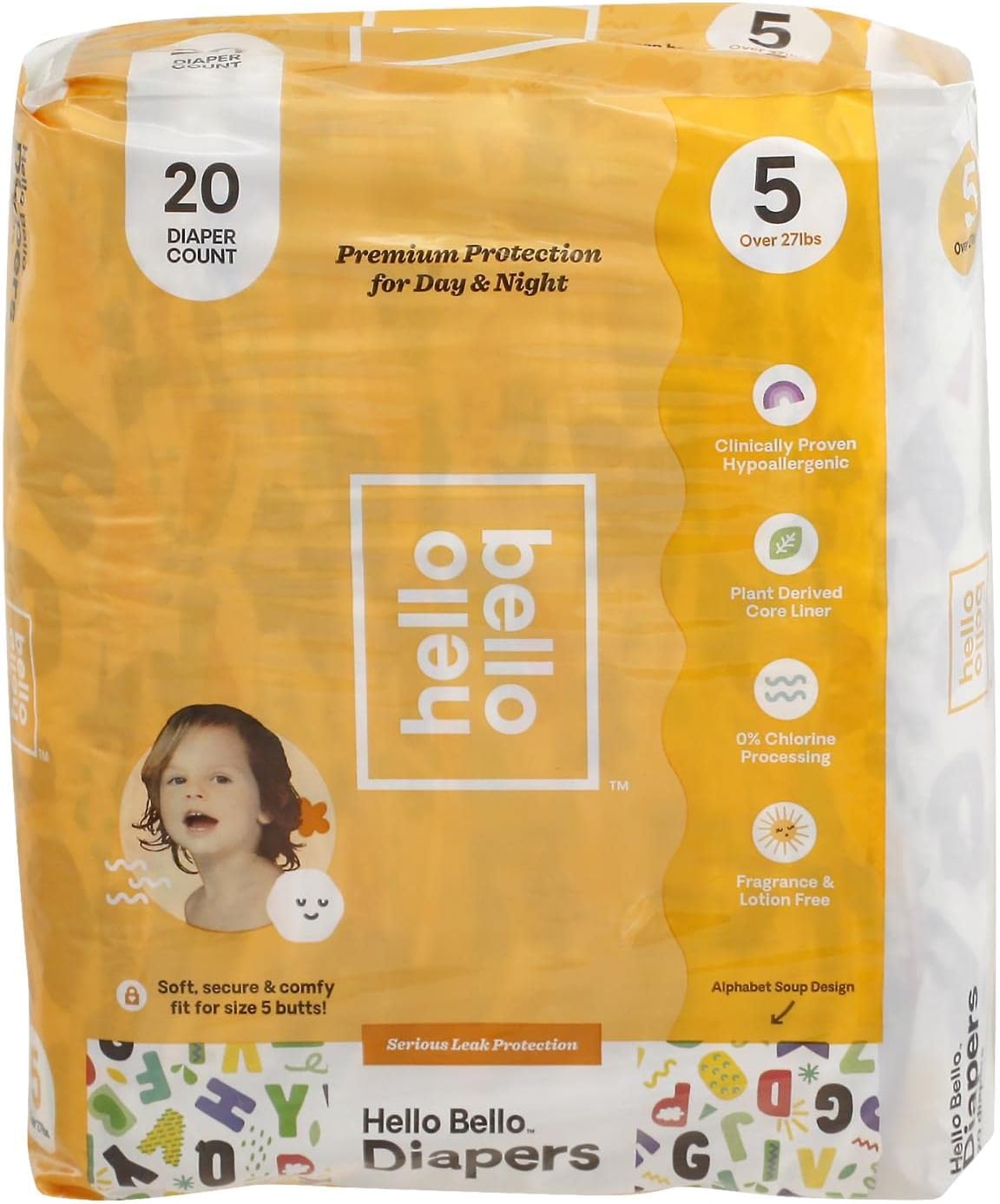 Hello Bello Diaper Alpha Size 5, 20 Count - Supreme Absorbency!