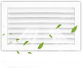 Aluminum 14 x 8 in 1-Way Air Duct Register Vent Cover - Durable White