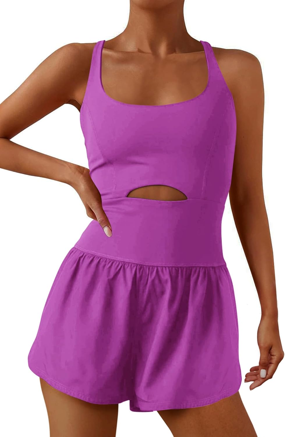 ReachMe Womens Running Onesie Athletic Romper for Workouts