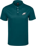 FOCO NFL Men's Team Color Primary Logo Performance Polo - Eagles