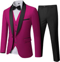 YND Men's 3 Piece Tuxedo Set with Bow Tie - Slim Fit Shawl Lapel more!