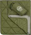 STOVER Waterproof Fleece Blanket 79x55 Olive Green