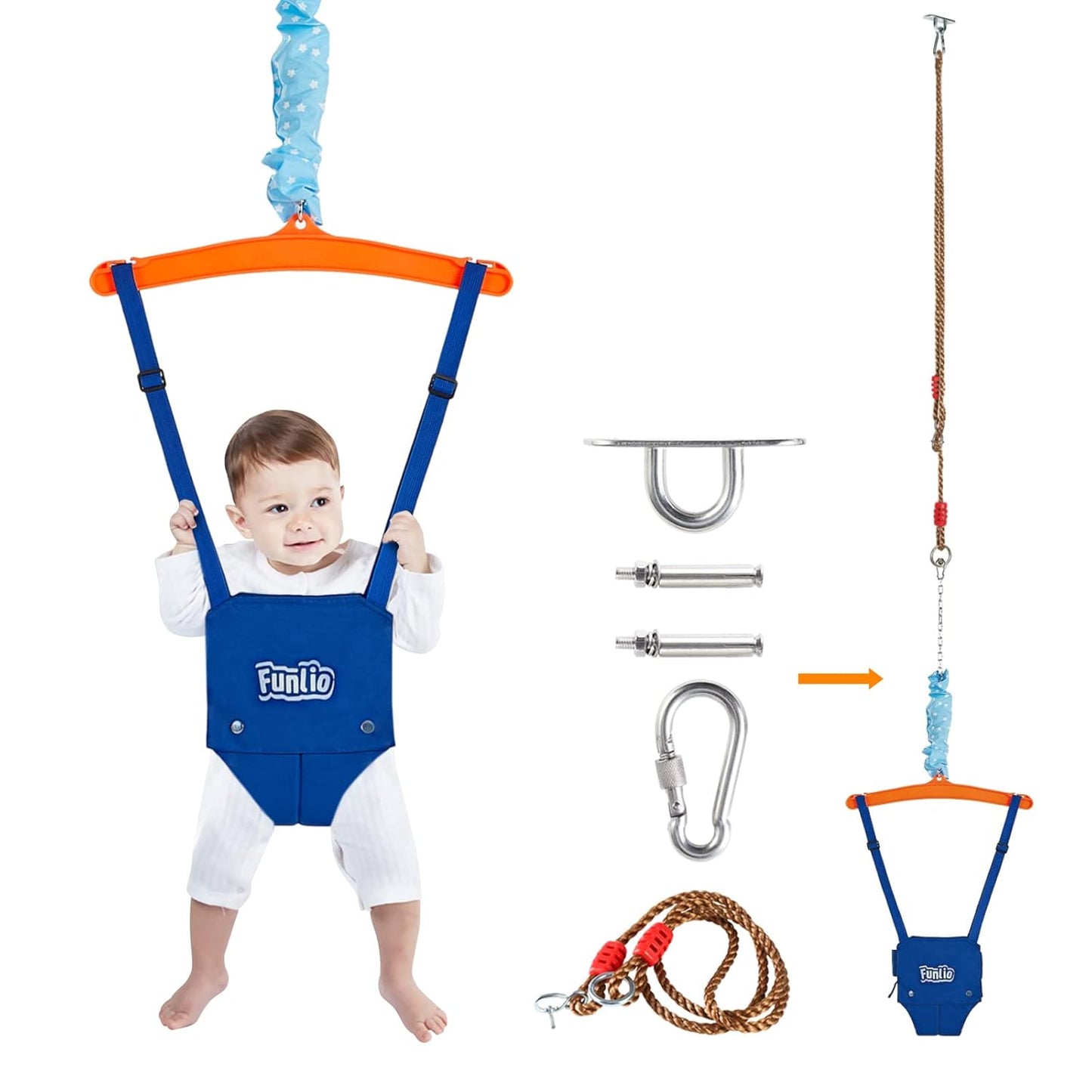 FUNLIO Baby Jumper: Fun Indoors & Outdoors!
