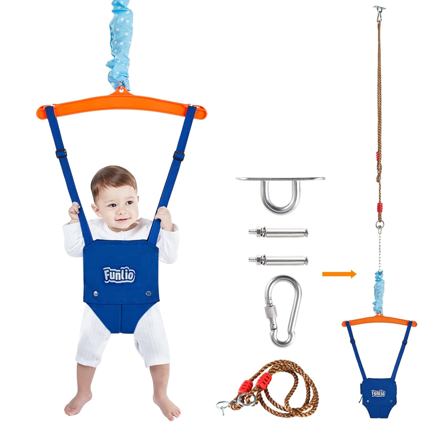 FUNLIO Baby Jumper: Fun Indoors & Outdoors!
