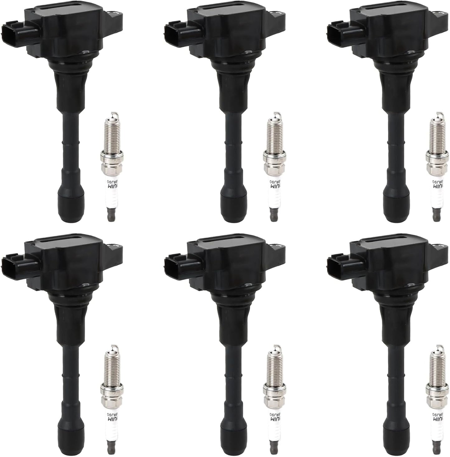 6PCS UF550 Ignition Coils and Spark Plugs for QX60 Altima