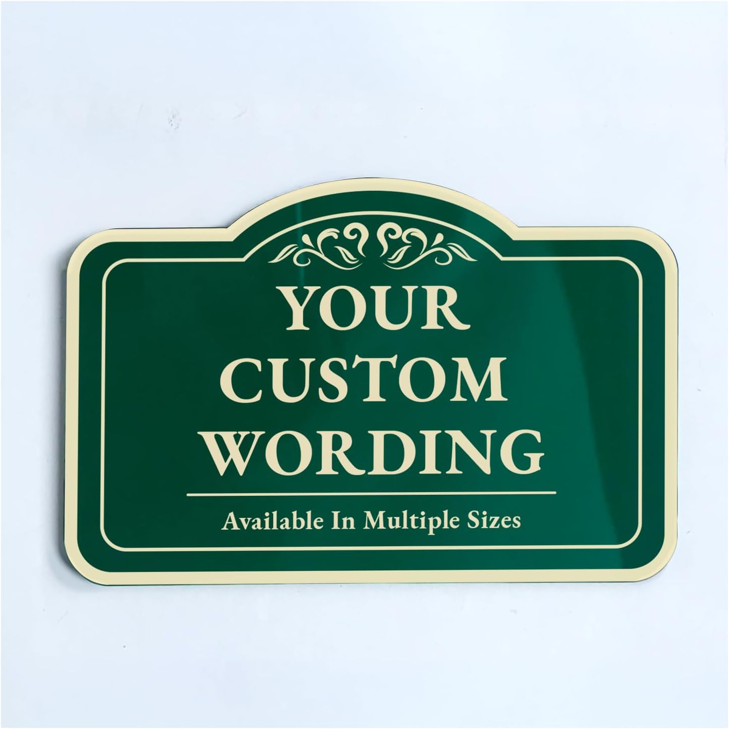 Custom Decorative Outdoor Metal Sign - Personalized Driveway Sign