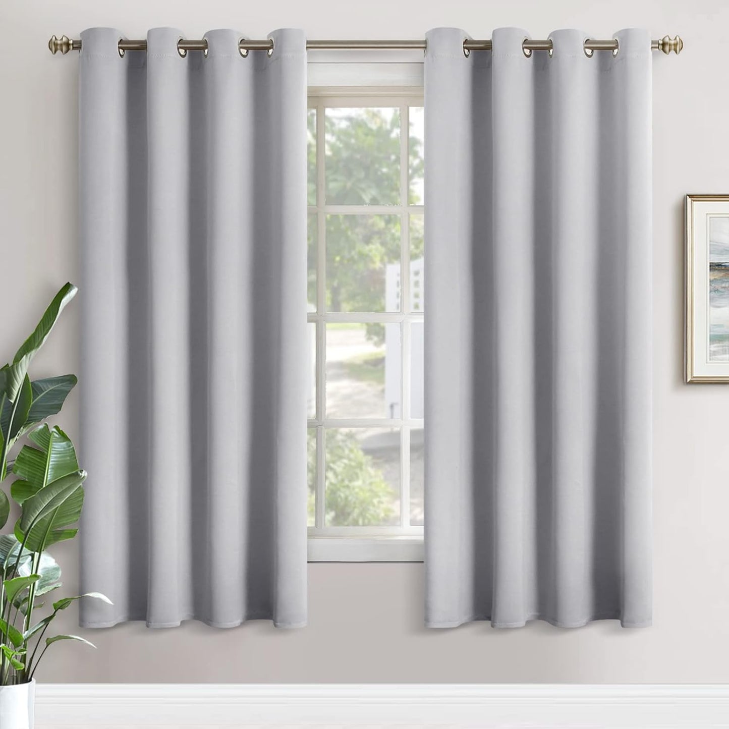 YoungsTex 72 Inch Blackout Curtains for Living Room and Bedroom