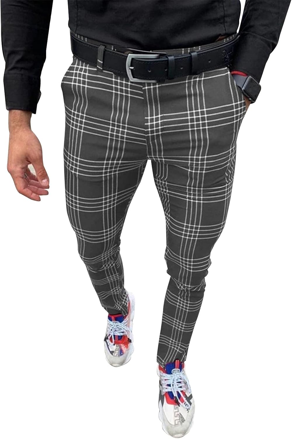 Men's Fashion Stretch Dress Pants for Business and Casual Wear