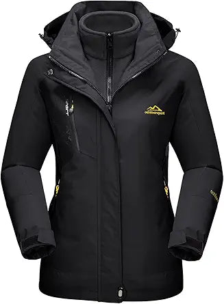 MAGCOMSEN Women's 3-IN-1 Winter Ski Jacket for All Seasons