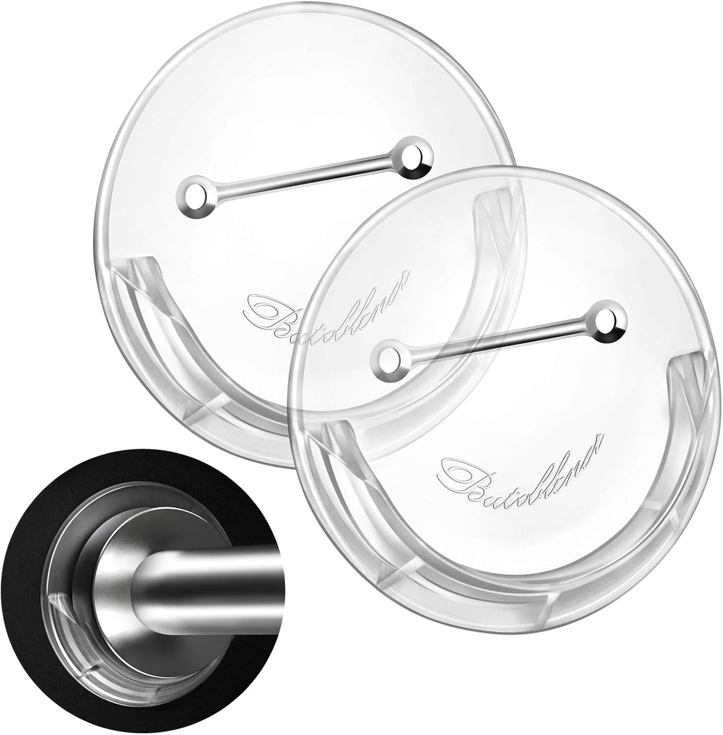 Invisible Adhesive Rod Holders - Secure & Stylish!