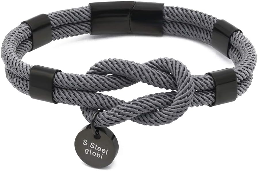 Stylish Nautical Rope Bracelet with Magnetic Clasp