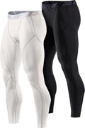 TSLA Men's Thermal Compression Pants - Warm, Breathable Winter