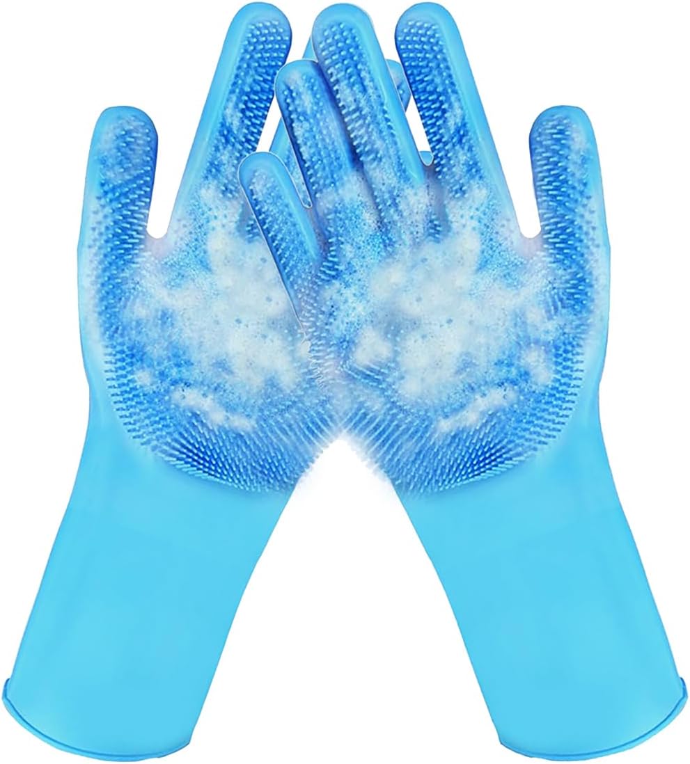 Gentle Pet Grooming Gloves - Massaging Brush Mitts