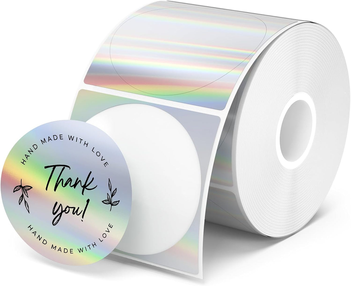 MUNBYN Sparkling Circle Thermal Stickers