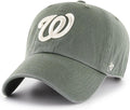 Moss Green Washington Nationals Adjustable Clean Up Hat - One Size